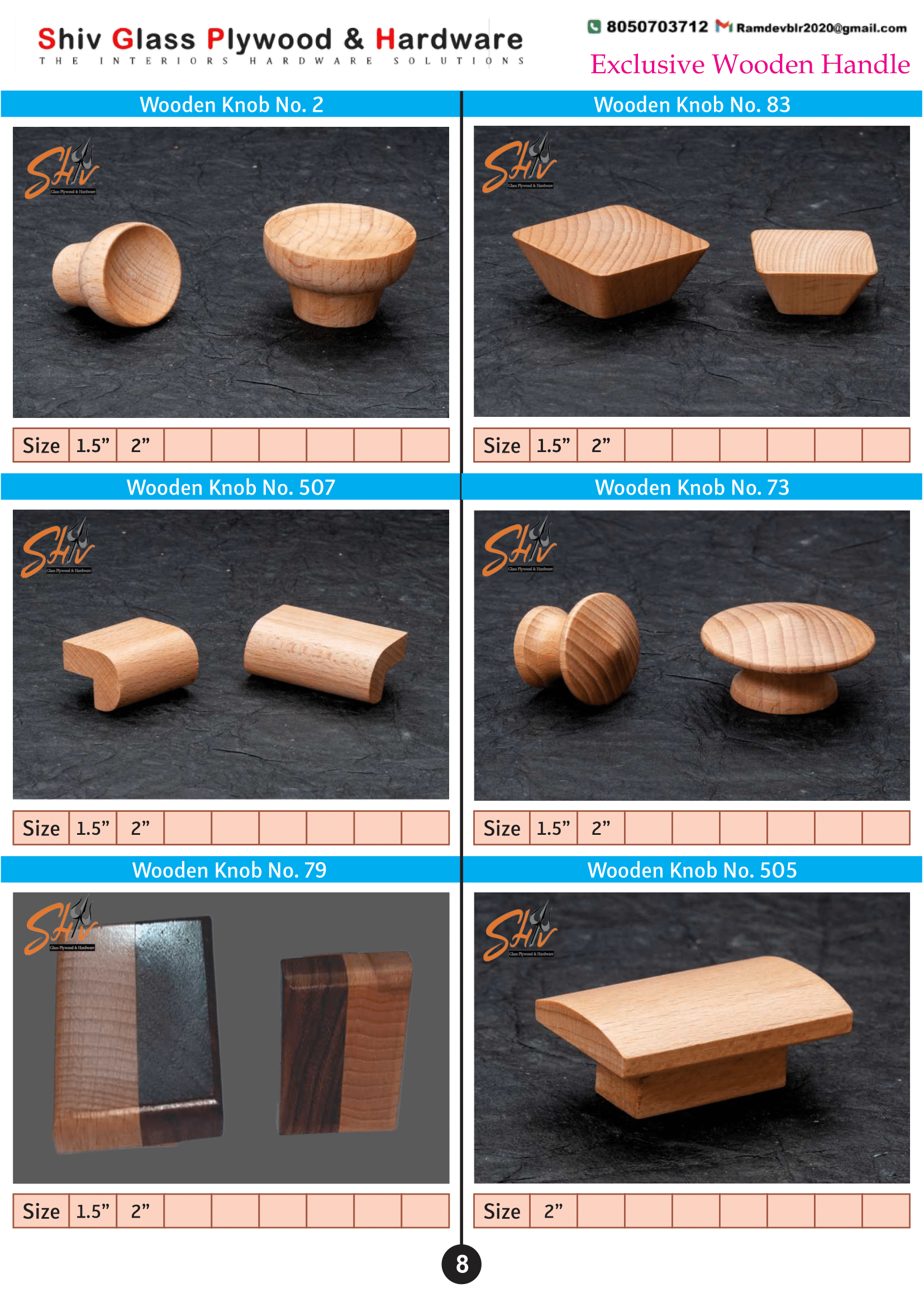 Exclusive Wooden Handles & Knobs — image 8